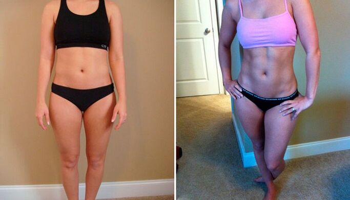 prieš ir po 10 kg numetimo per mėnesį